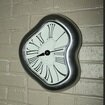 Metal Body Melting Clock